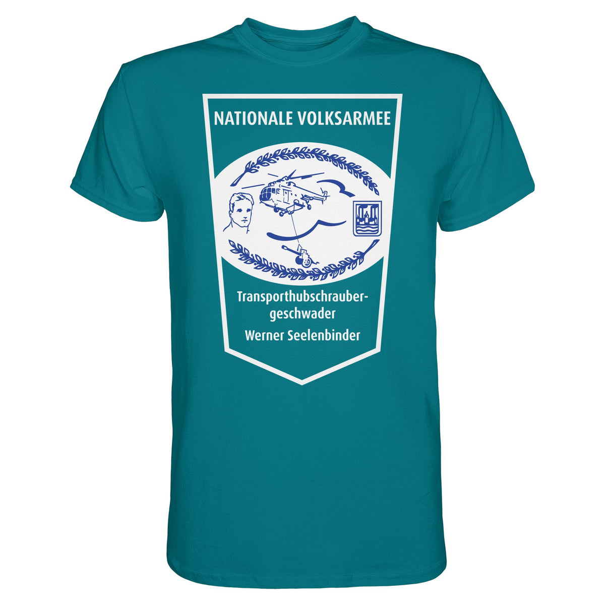 DDR Ostalgie Shirt Unisex • NVA - TRANSPORTHUBSCHRAUBERGESCHWADER WERNER SEELENBINDER