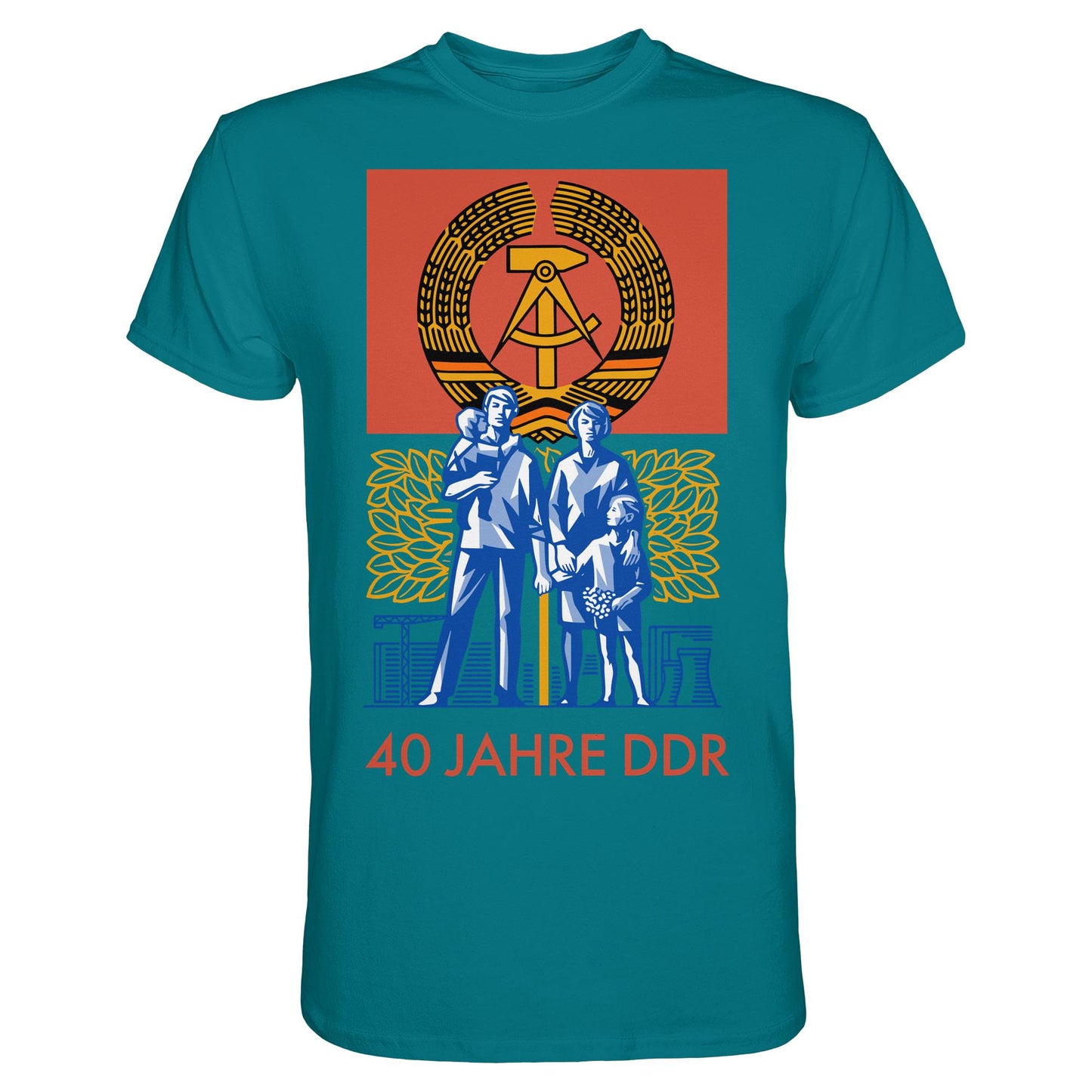 DDR Ostalgie Shirt Unisex • 40 JAHRE DDR (BRIEFMARKE)