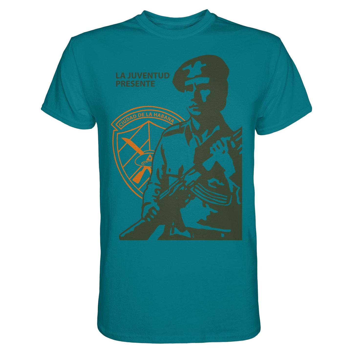 DDR Ostalgie Shirt Unisex • LA JUVENTUD PRESENTE CIUDAD DE LA HABANA (DIE JUGEND HAVANNAS IST AKTIV)