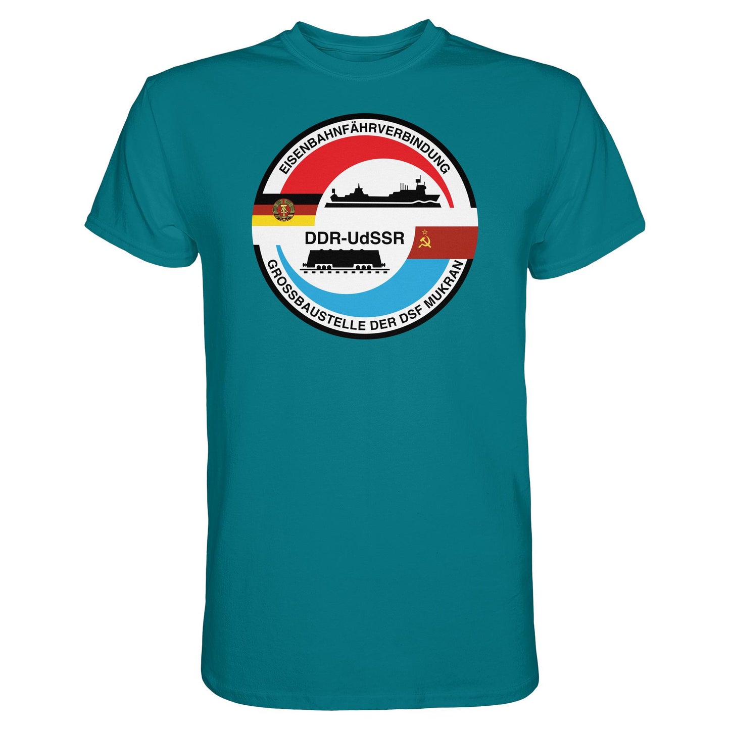 DDR Ostalgie Shirt Unisex • GROSSBAUSTELLE DER DSF MUKRAN