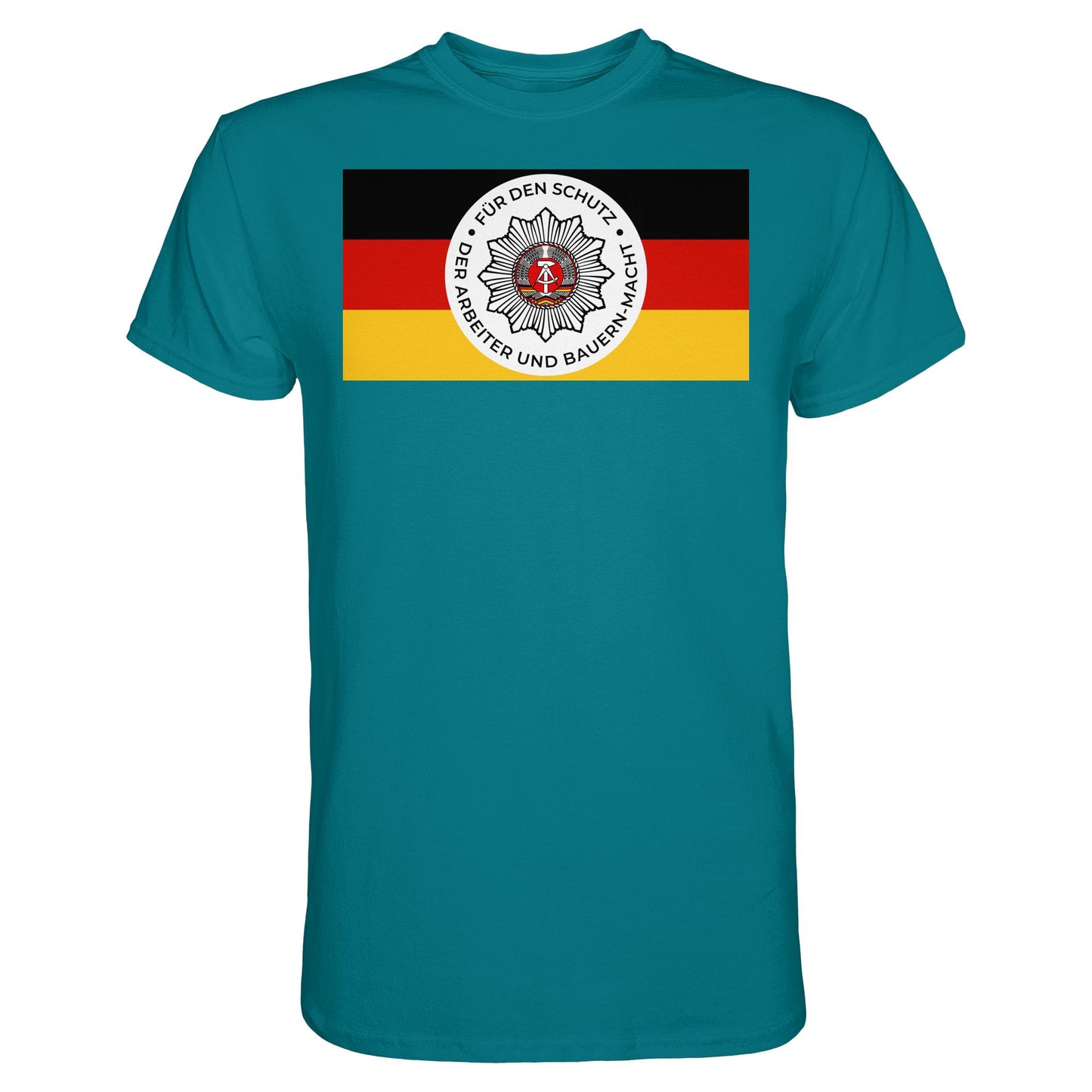 DDR Ostalgie Shirt Unisex • NVA - FÜR DEN SCHUTZ DER ARBEITER- UND BAUERNMACHT (ORIGINAL BANDEROLE)