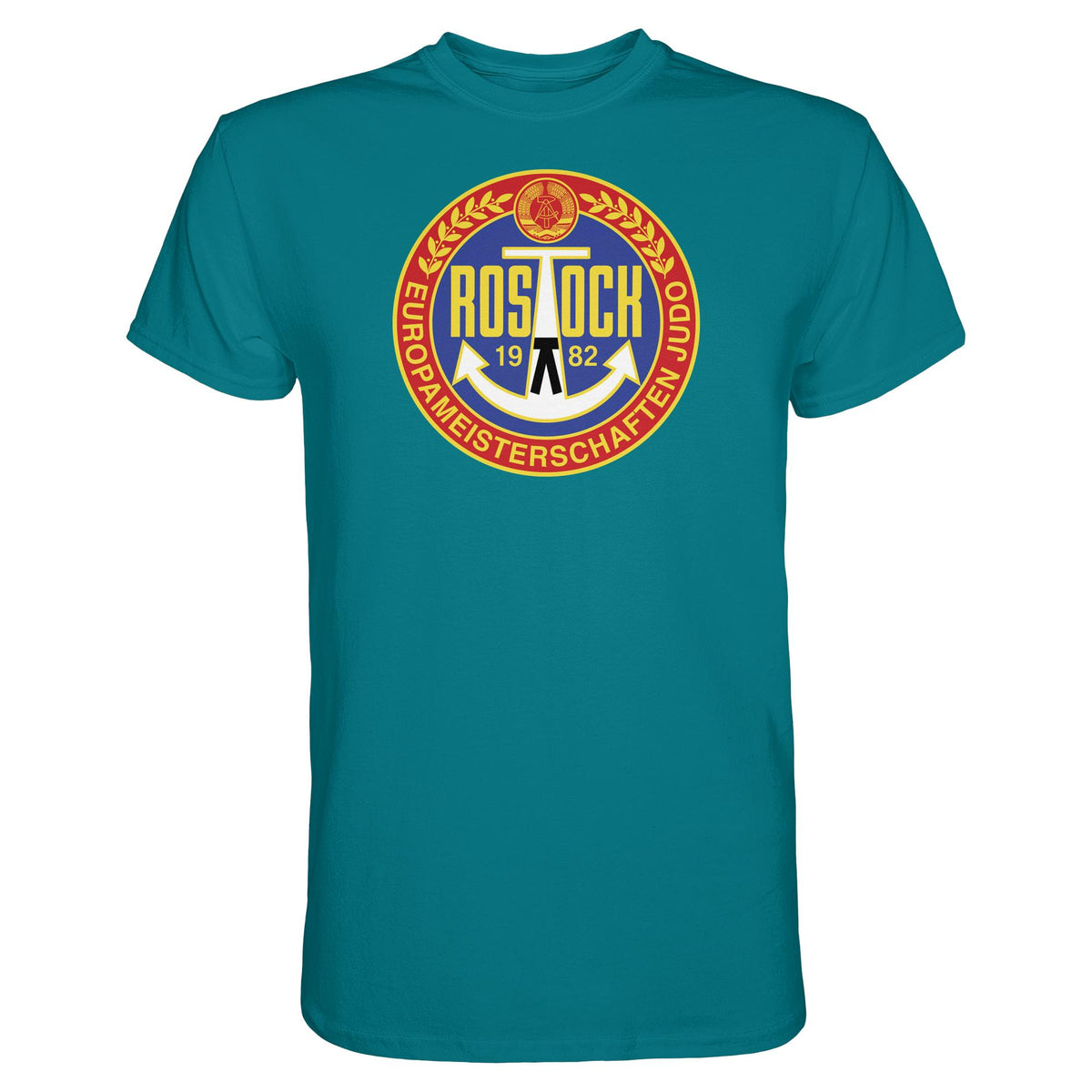 DDR Ostalgie Shirt Unisex • EUROPAMEISTERSCHAFTEN IM JUDO - ROSTOCK 1982