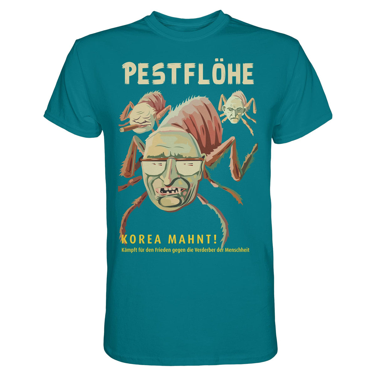 DDR Ostalgie Shirt Unisex • NATO-PESTFLÖHE - KOREA WARNT