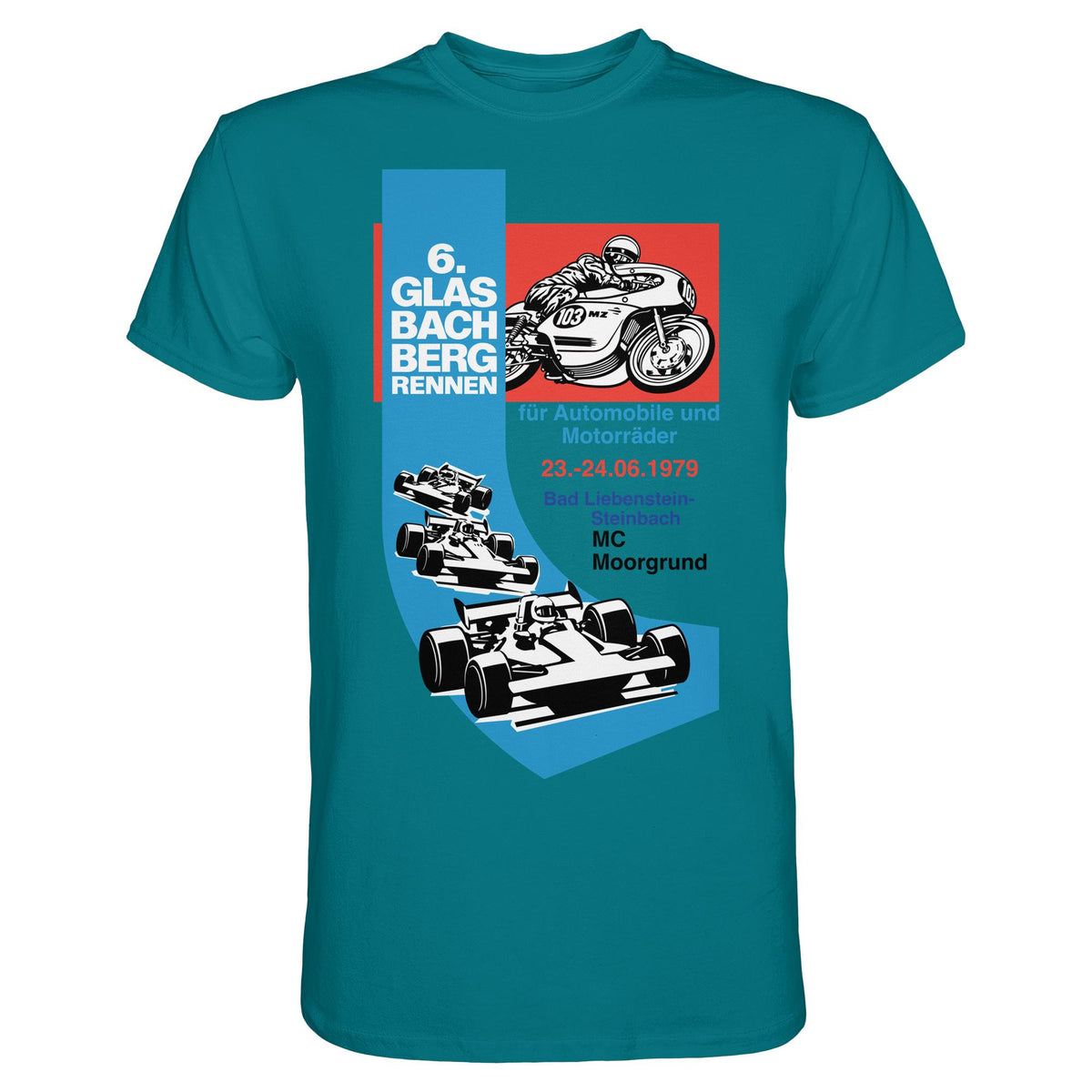 DDR Ostalgie Shirt Unisex • 6. GLASBACHBERGRENNEN 1979