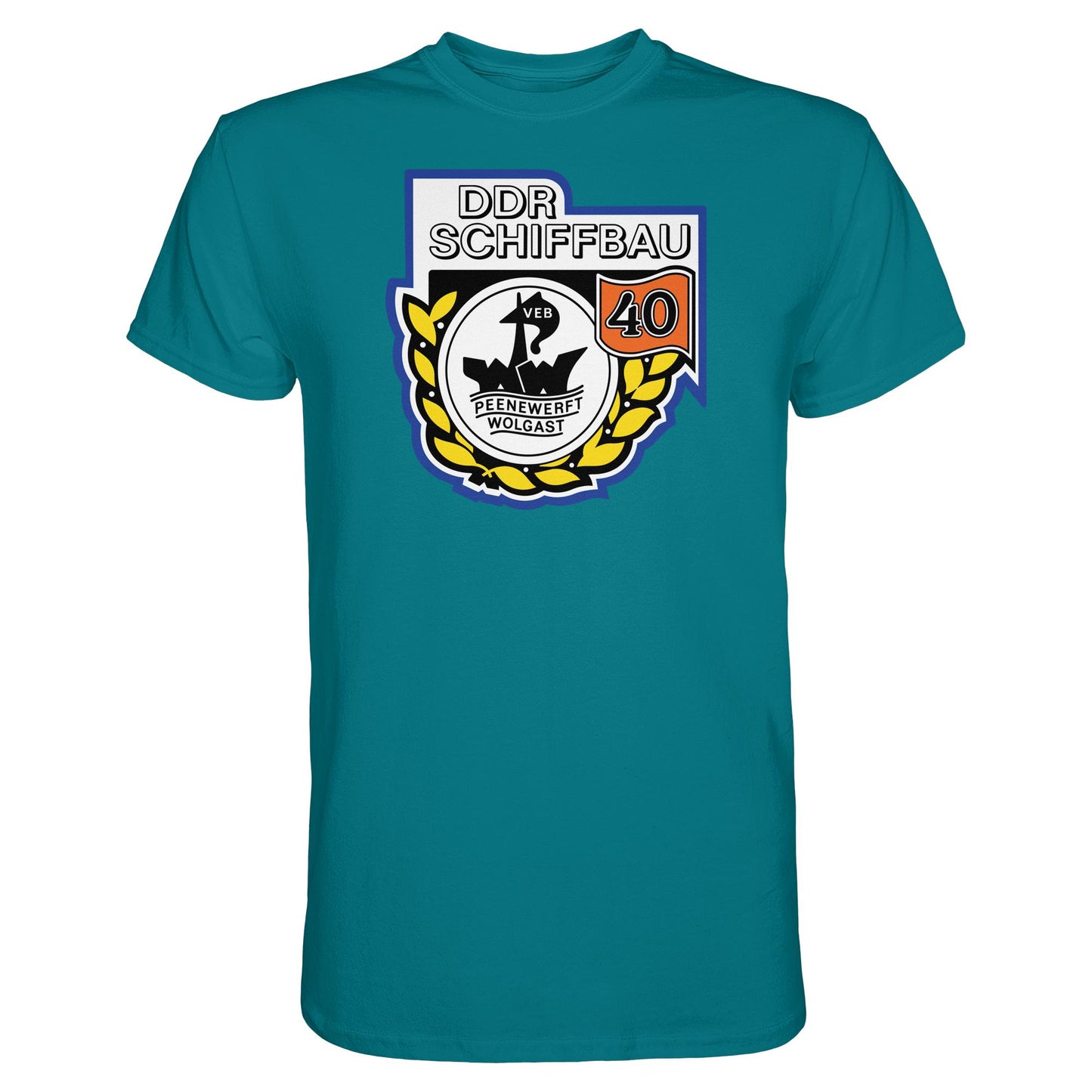 DDR Ostalgie Shirt Unisex • VEB PEENEWERFT WOLGAST, DDR SCHIFFBAU