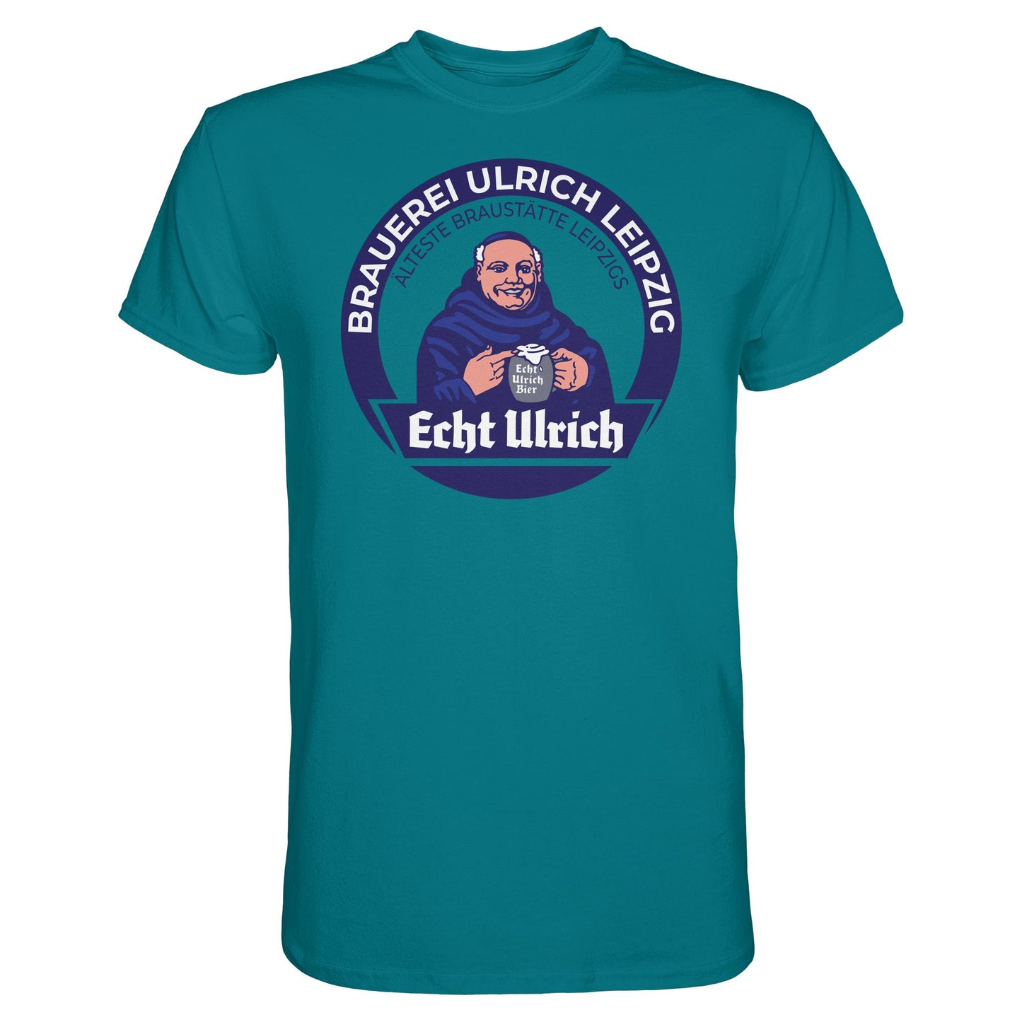 DDR Ostalgie Shirt Unisex • ECHT ULRICH BIER LEIPZIG (ORIGINAL BIERDECKEL)