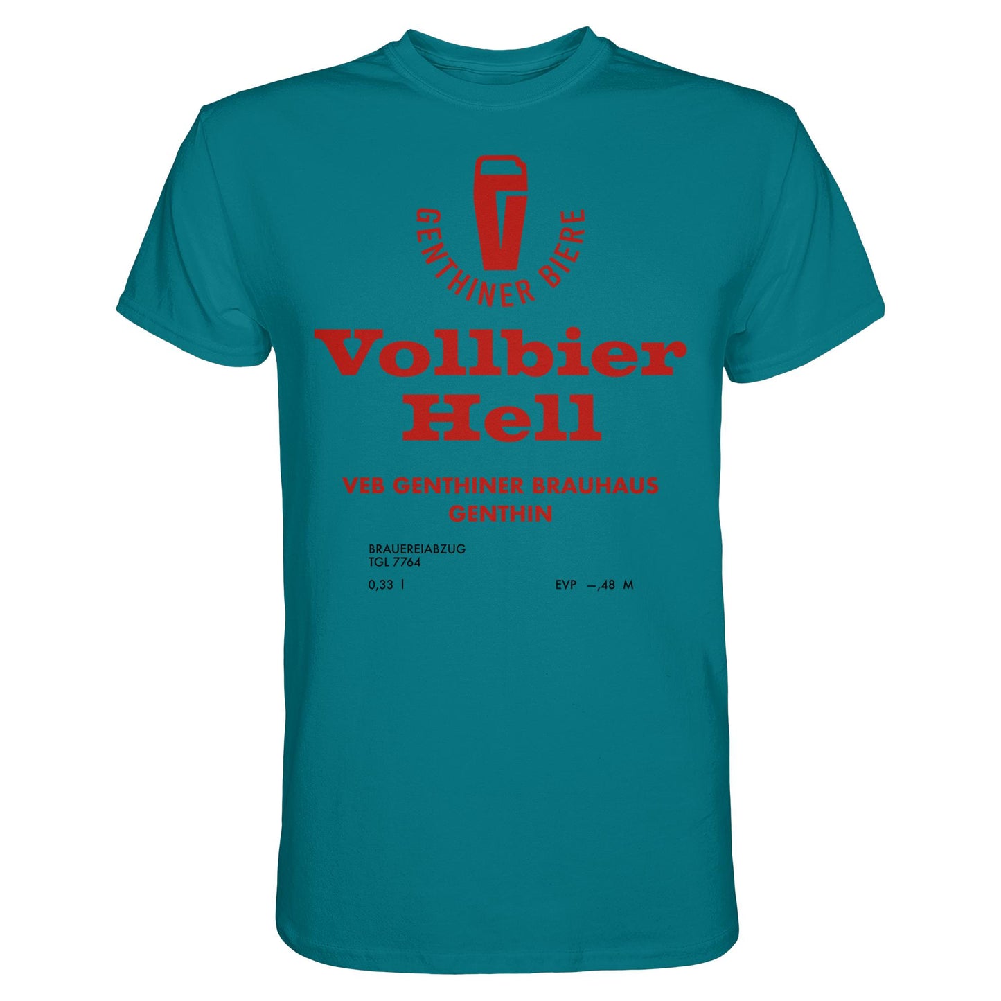 DDR Ostalgie Shirt Unisex • VEB GENTHINER BRAUHAUS
