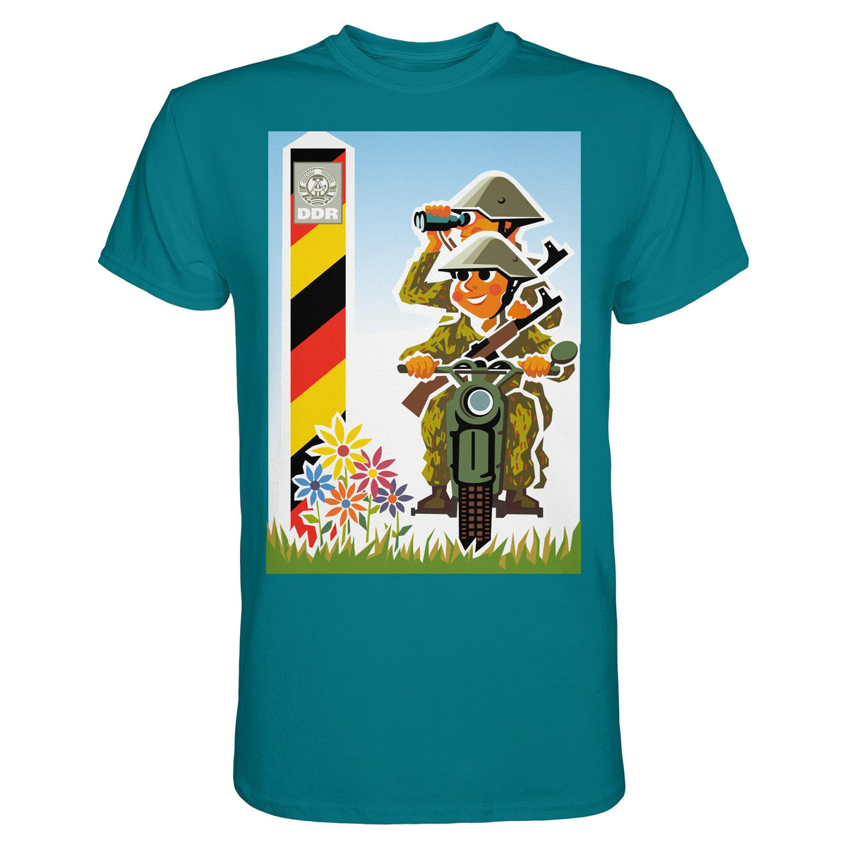 DDR Ostalgie Shirt Unisex • NVA-GRENZTRUPPEN (ORIGINAL-PLAKAT)