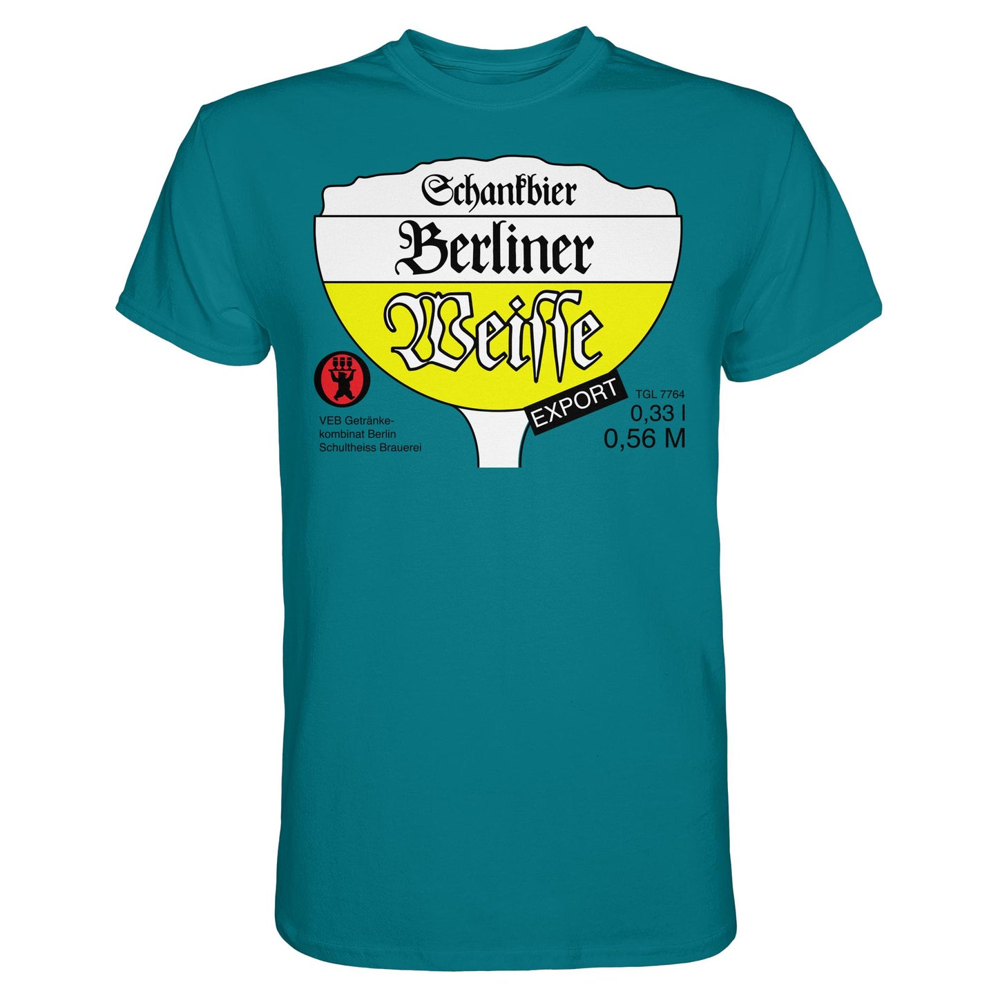 DDR Ostalgie Shirt Unisex • BERLINER WEISSE - VEB GETRÄNKEKOMBINAT BERLIN