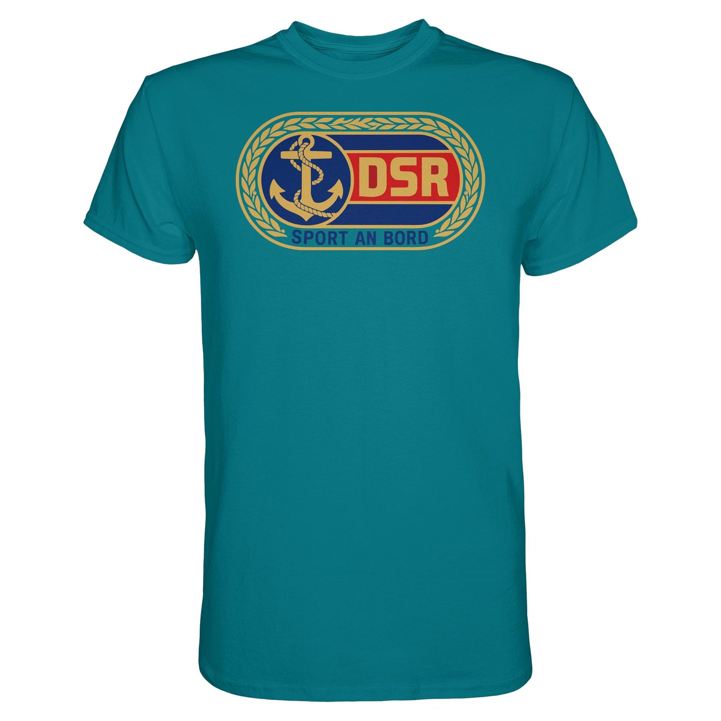 DDR Ostalgie Shirt Unisex • DSR - SPORT AN BORD (ORIGINAL ANSTECKER)