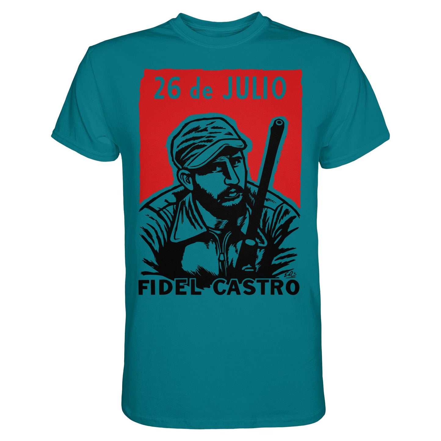 DDR Ostalgie Shirt Unisex • FIDEL CASTRO - BEWEGUNG DES 26. JULI