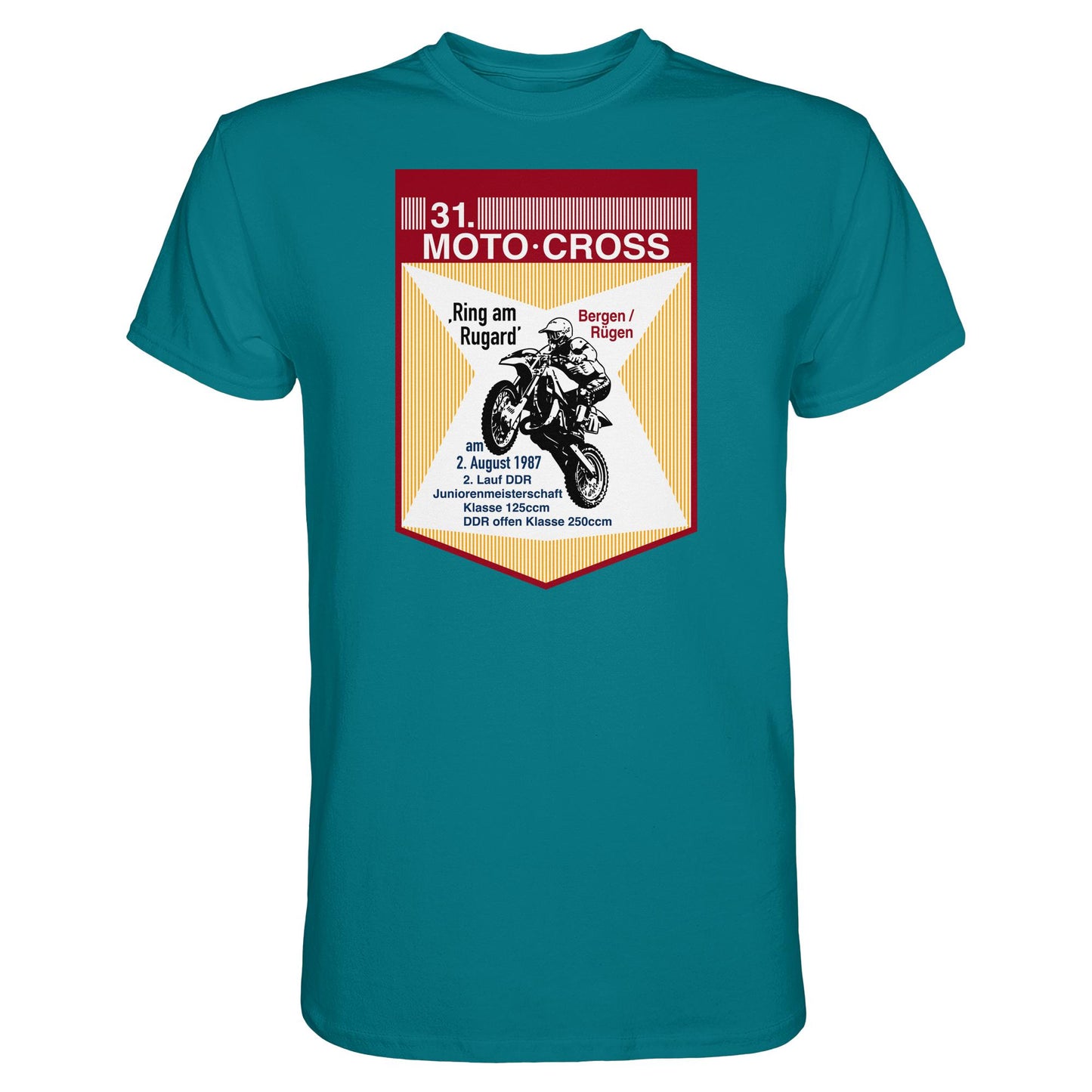 DDR Ostalgie Shirt Unisex • 31. MOTO-CROSS DDR-MEISTERSCHAFT - 1987 BERGEN RÜGEN