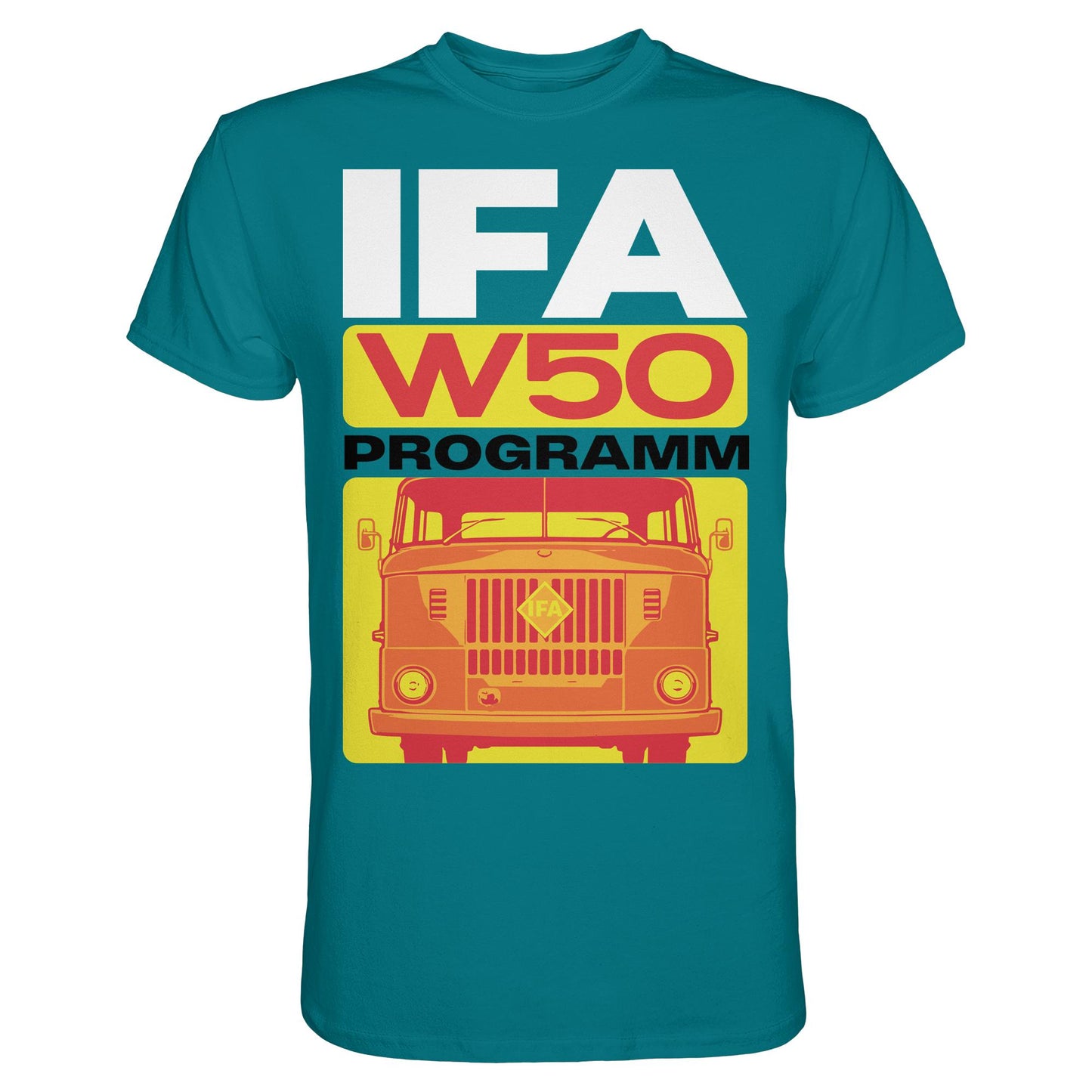 DDR Ostalgie Shirt Unisex • IFA W50 PROGRAMM (ORIGINAL COVER BROSCHÜRE)