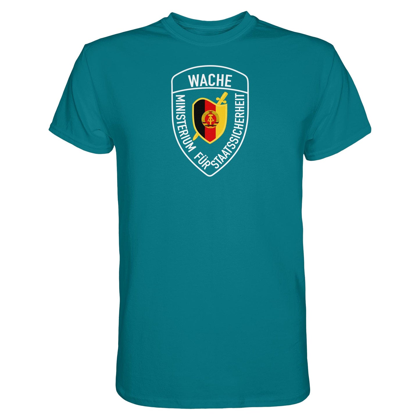 DDR Ostalgie Shirt Unisex • MINISTERIUM FÜR STAATSSICHERHEIT - WACHE (ORIGINAL SCHILD)