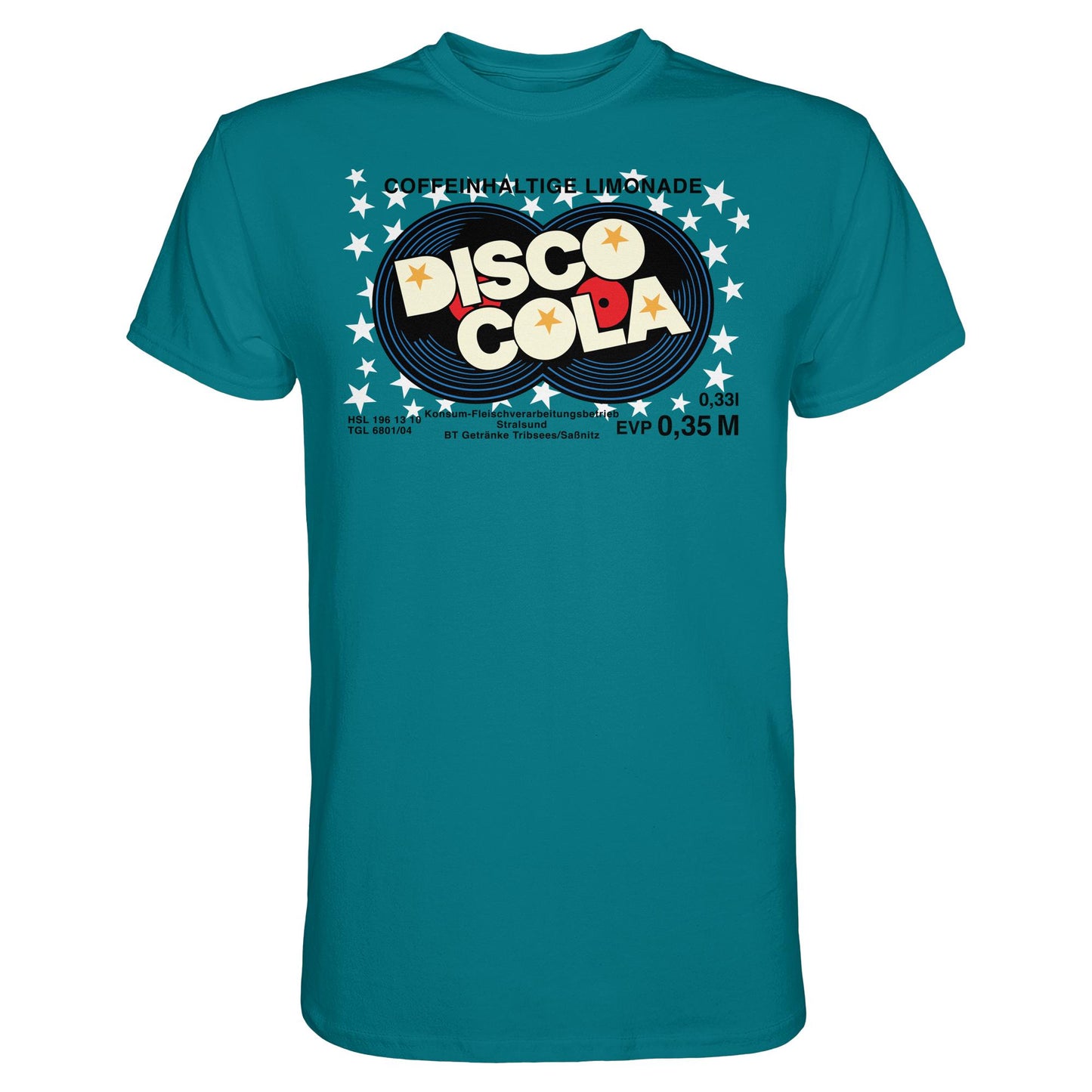 DDR Ostalgie Shirt Unisex • DISCO COLA - ORIGINAL ETIKETT