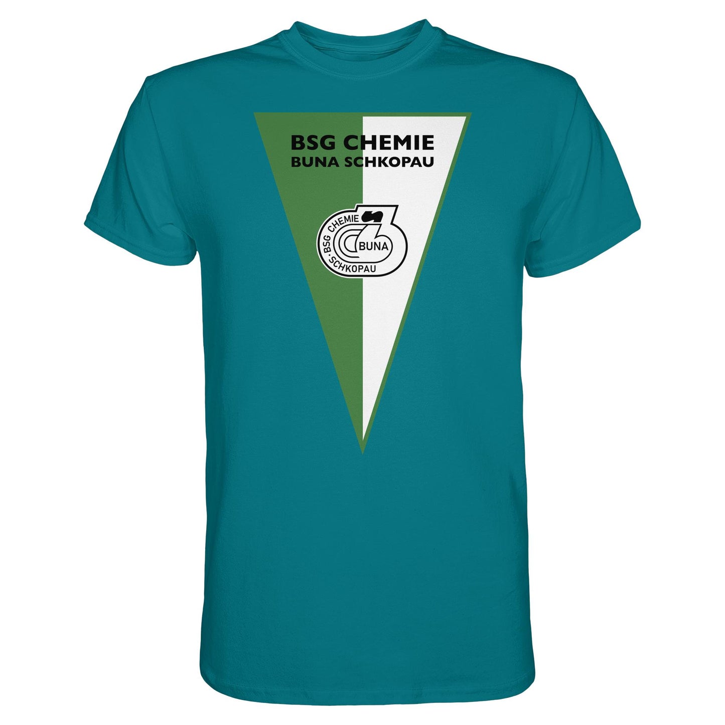DDR Ostalgie Shirt Unisex • BSG CHEMIE BUNA SCHKOPAU (ORIGINALWIMPEL)