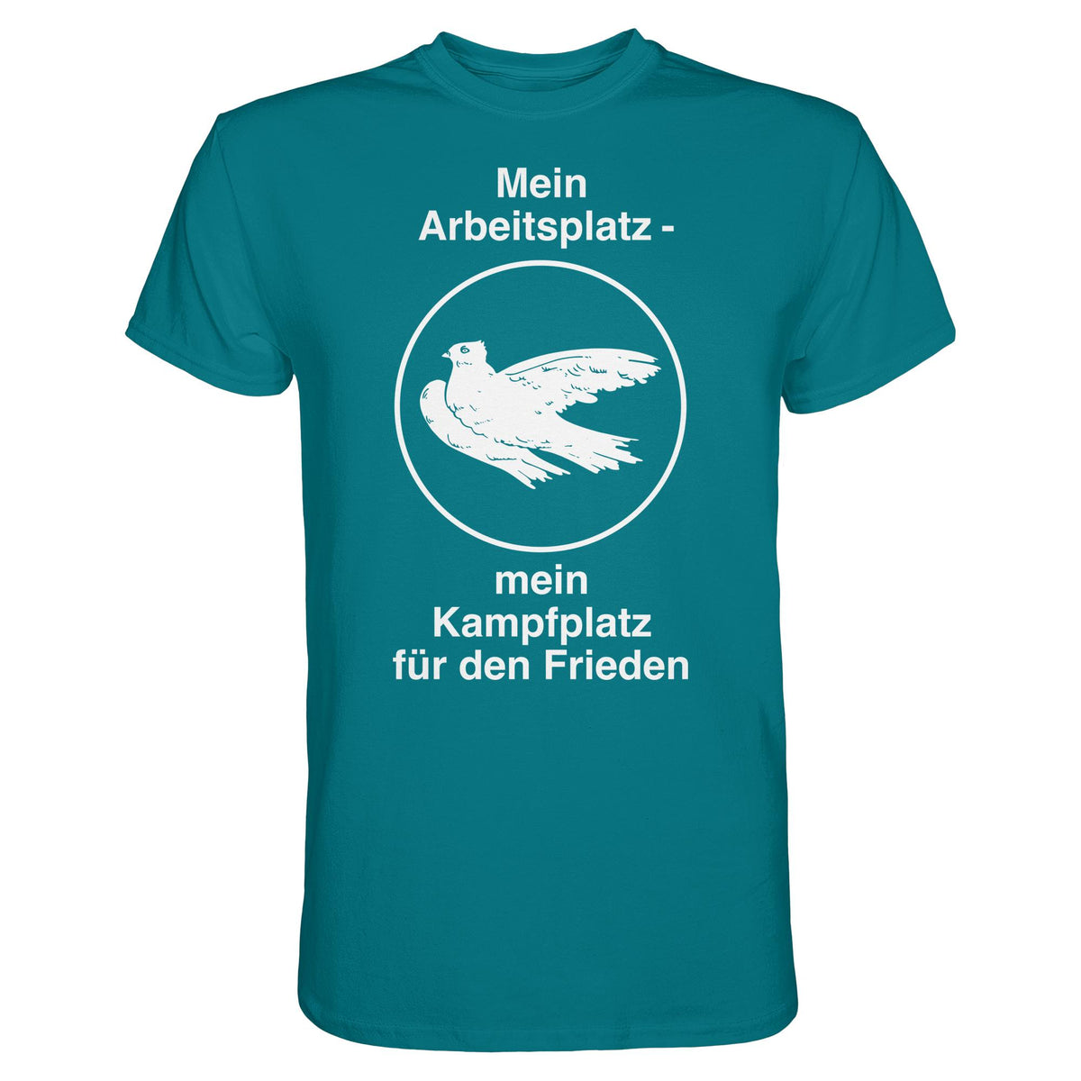 DDR Ostalgie Shirt Unisex • MEIN ARBEITSPLATZ - MEIN KAMPFPLATZ FÜR DEN FRIEDEN