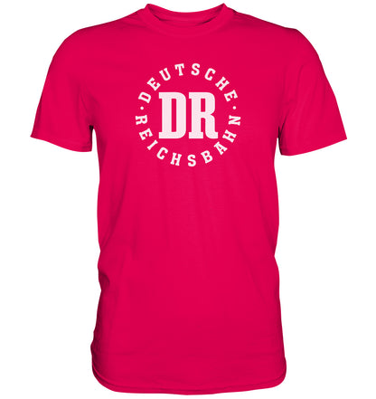 DDR Ostalgie Shirt Unisex • DR - DEUTSCHE REICHSBAHN - dunkel