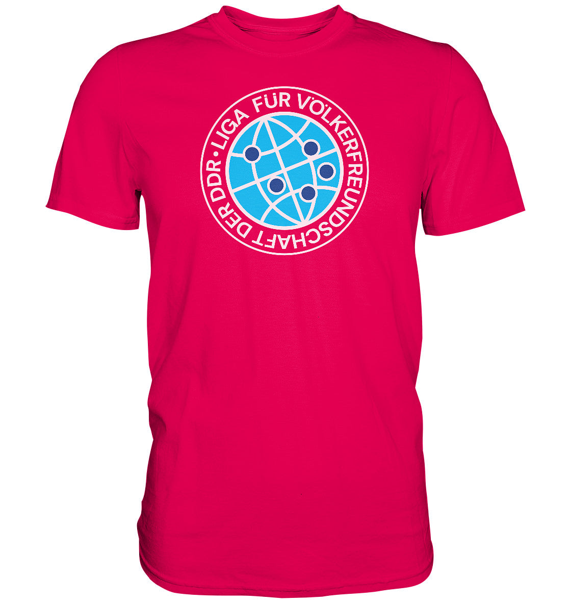 DDR Ostalgie Shirt Unisex • LIGA FÜR VÖLKERFREUNDSCHAFT DER DDR
