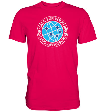 DDR Ostalgie Shirt Unisex • LIGA FÜR VÖLKERFREUNDSCHAFT DER DDR