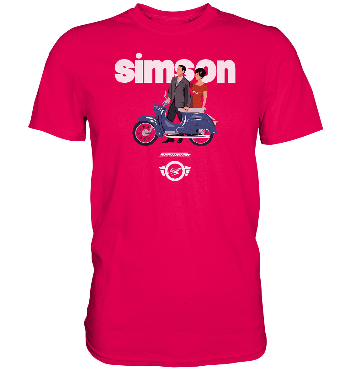DDR Ostalgie Shirt Unisex • SIMSON SCHWALBE - ORIGINAL WERBUNG 1964