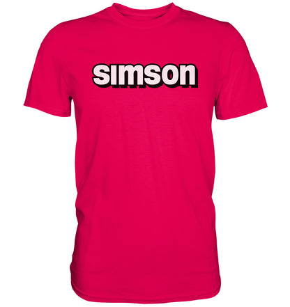 DDR Ostalgie Shirt Unisex • SIMSON - SCHRIFTZUG