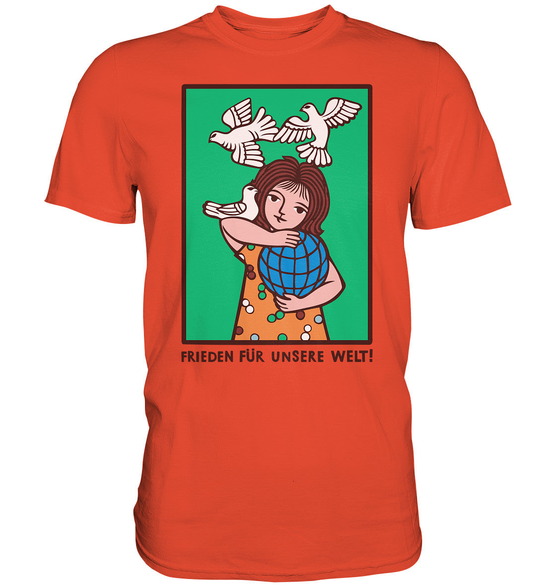 DDR Ostalgie Shirt Unisex • FRIEDEN FÜR UNSERE WELT! (DDR-ORIGINAL-PLAKAT)