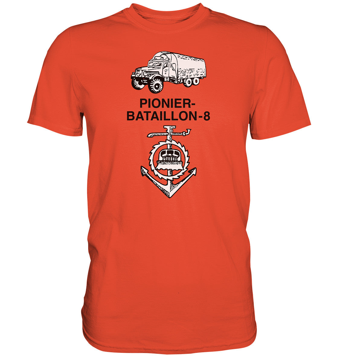 DDR Ostalgie Shirt Unisex • NVA PIONIERBATAILLON 8