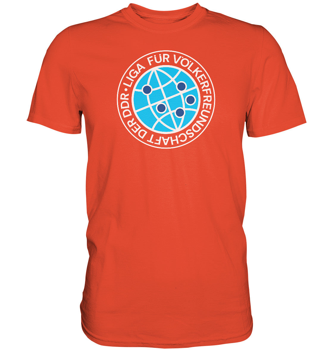 DDR Ostalgie Shirt Unisex • LIGA FÜR VÖLKERFREUNDSCHAFT DER DDR