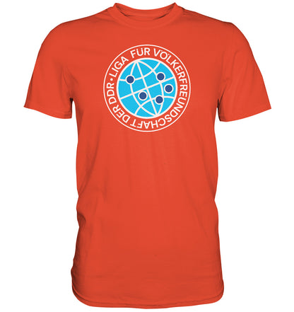DDR Ostalgie Shirt Unisex • LIGA FÜR VÖLKERFREUNDSCHAFT DER DDR