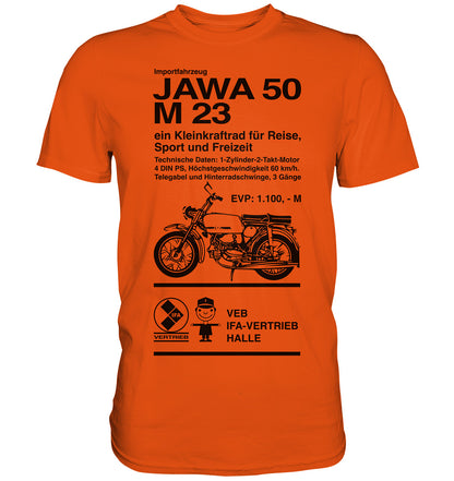 DDR Ostalgie Shirt Unisex • JAWA 50 M23 - ORIGINALPLAKAT