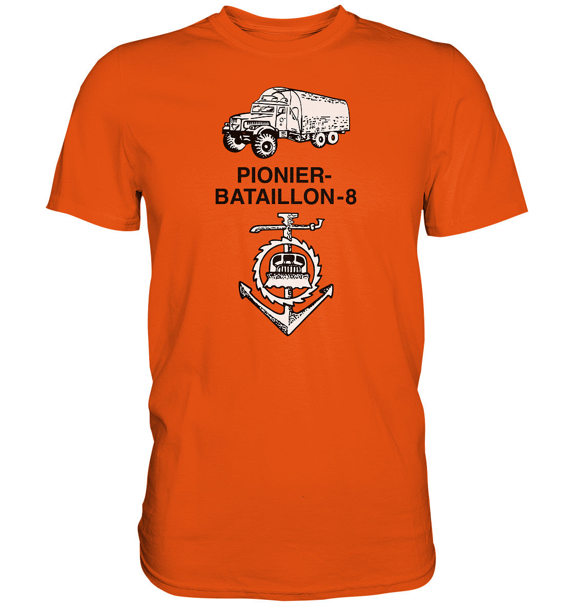 DDR Ostalgie Shirt Unisex • NVA PIONIERBATAILLON 8