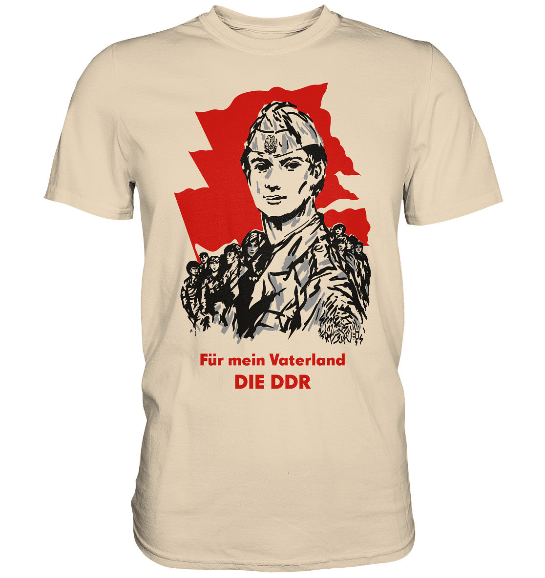 DDR Ostalgie Shirt Unisex • FÜR MEIN VATERLAND - DIE DDR (ORIGINAL GST-PLAKAT)