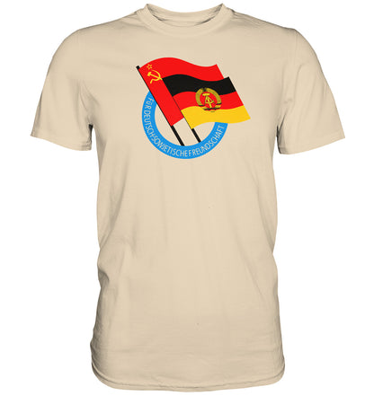DDR Ostalgie Shirt Unisex • DEUTSCH SOWJETISCHE FREUNDSCHAFT
