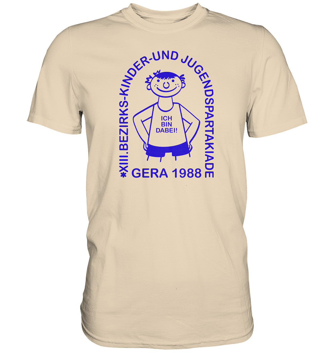 DDR Ostalgie Shirt Unisex • JUGENDSPARTAKIADE - GERA 1988