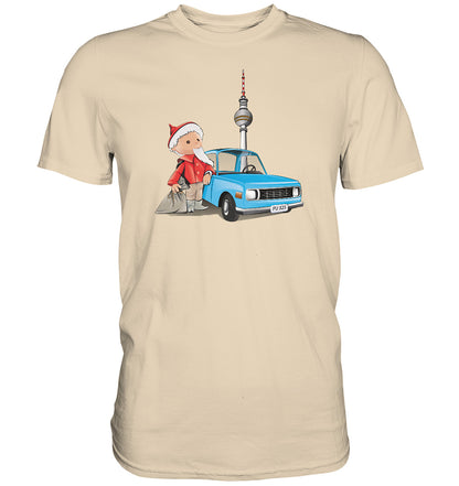 DDR Ostalgie Shirt Unisex • UNSER SANDMÄNNCHEN - MIT WARTBURG IN BERLIN (PU-325)