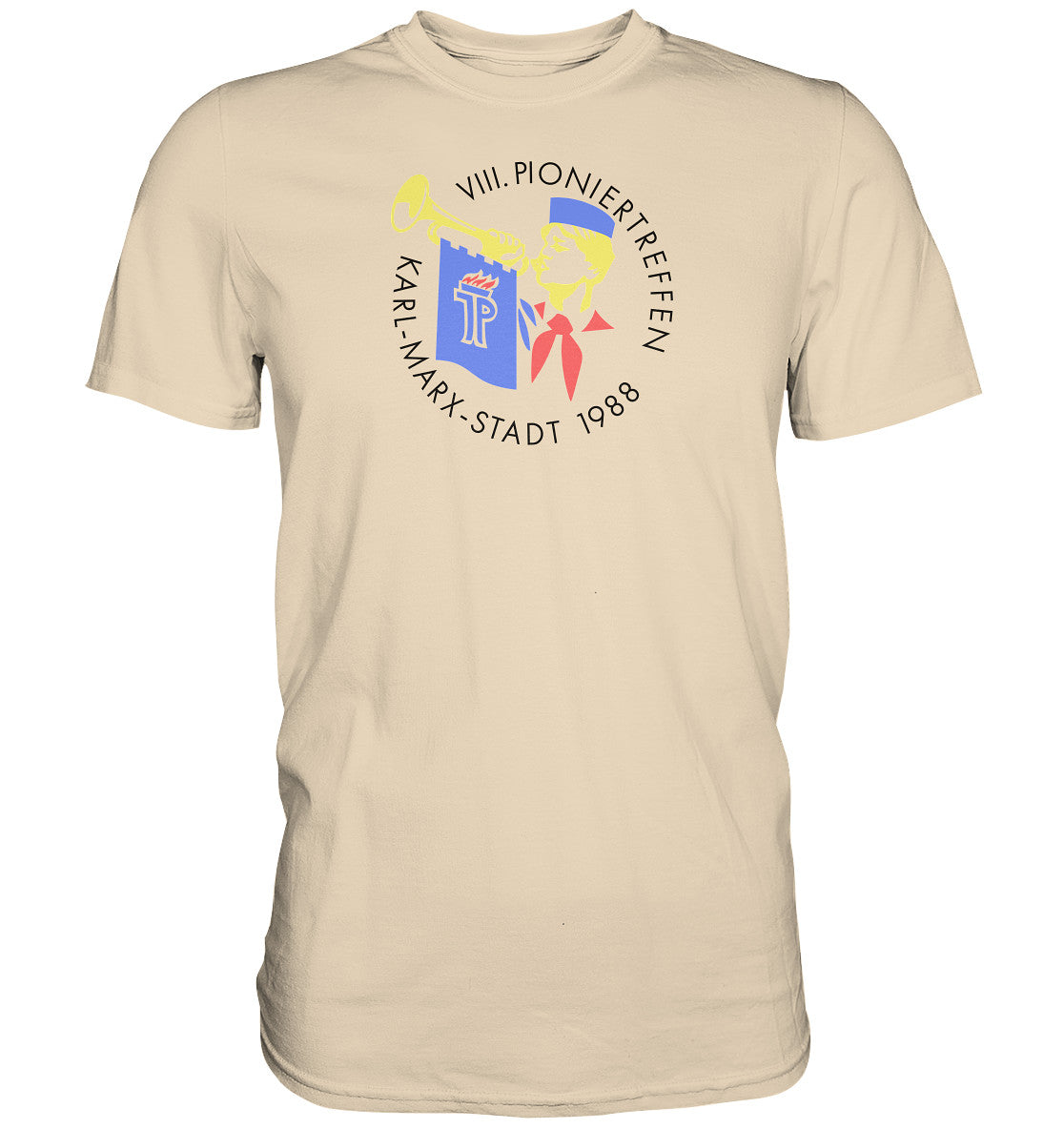 DDR Ostalgie Shirt Unisex • 8. PIONIERTREFFEN KARL-MARX-STADT - hell
