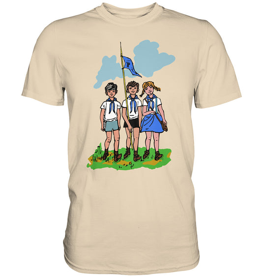 DDR Ostalgie Shirt Unisex • JUNGE PIONIERE - PIONIERAUSWEIS