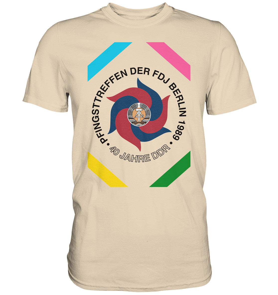 DDR Ostalgie Shirt Unisex • PFINGSTTREFFEN BERLIN 1989