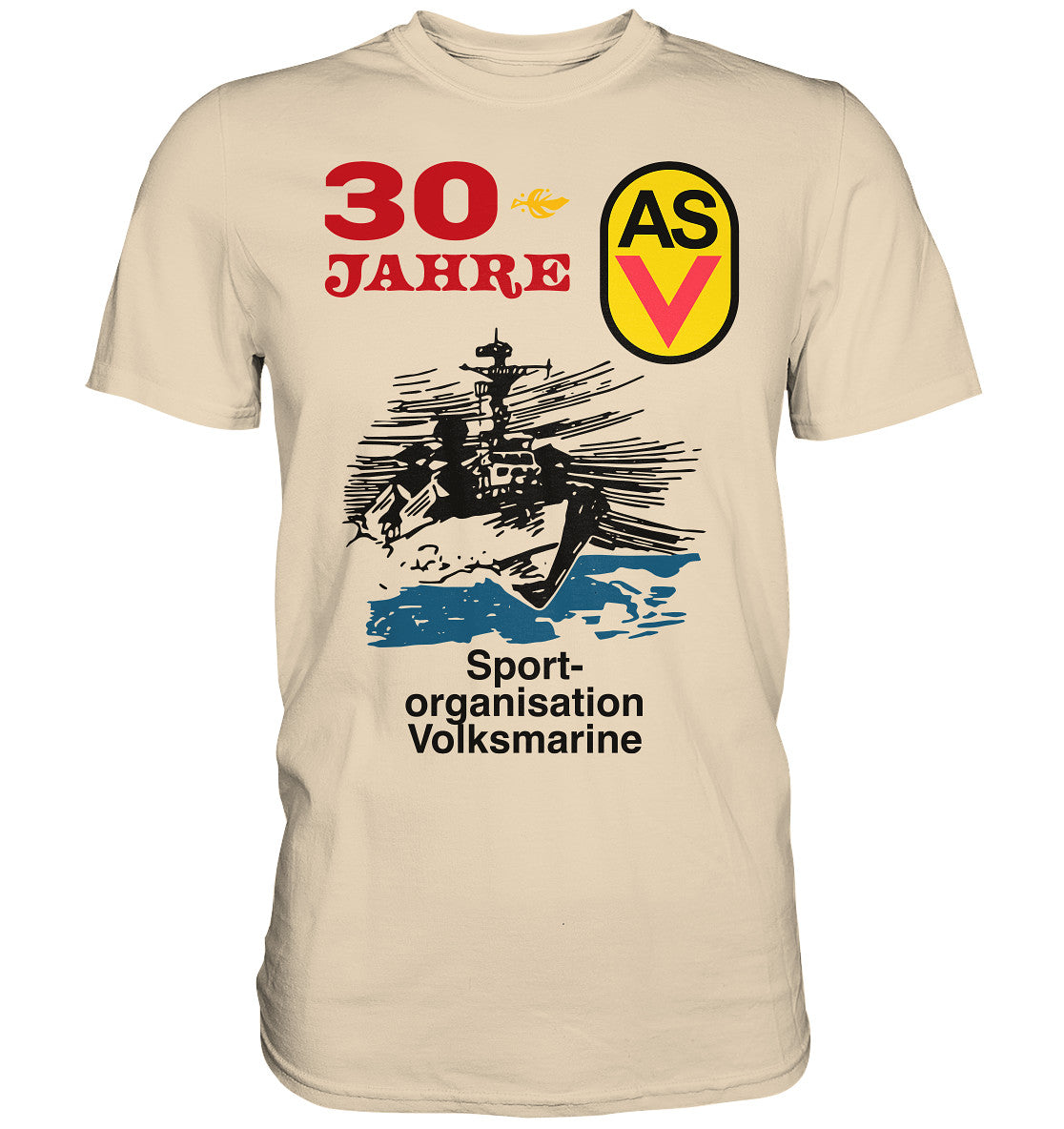 DDR Ostalgie Shirt Unisex • ASV - SPORTORGANISATION VOLKSMARINE