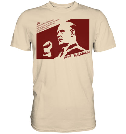DDR Ostalgie Shirt Unisex • ERNST THÄLMANN - ORIGINAL DDR-PLAKAT