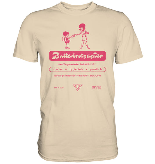 DDR Ostalgie Shirt Unisex • DDR-BUTTERBROTPAPIER