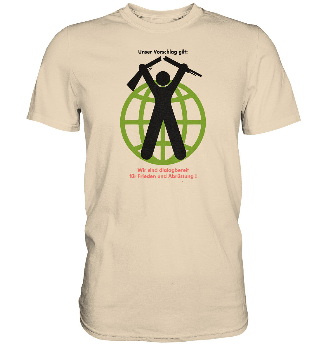 DDR Ostalgie Shirt Unisex •  FÜR FRIEDEN UND ABRÜSTUNG