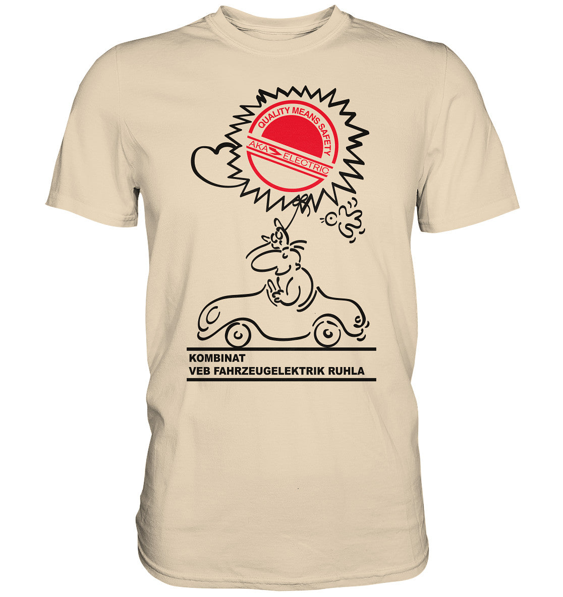 DDR Ostalgie Shirt Unisex • AKA ELEKTRIK - VEB FAHRZEUGELEKTRIK RUHLA