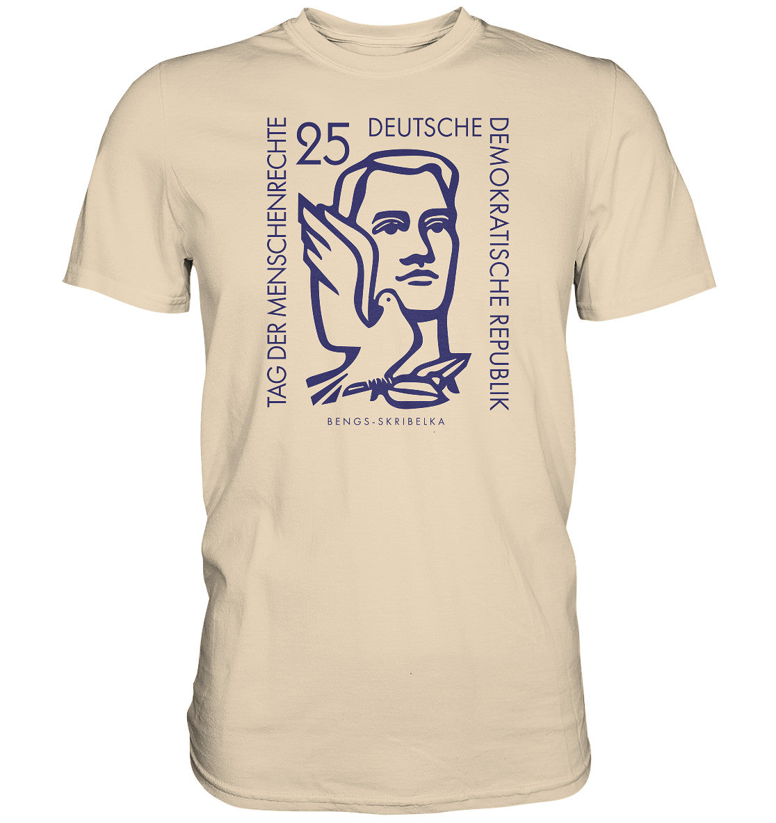 DDR Ostalgie Shirt Unisex • DDR BRIEFMARKE - TAG DER MENSCHENRECHTE