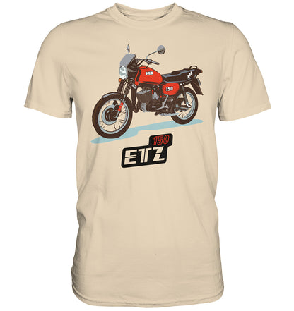 DDR Ostalgie Shirt Unisex • MZ ETZ 150 ROT (ORIGINAL DDR-PLAKAT)