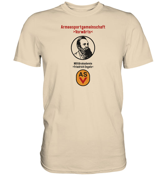 DDR Ostalgie Shirt Unisex • ASV MILITÄRAKADEMIE FRIEDRICH ENGELS