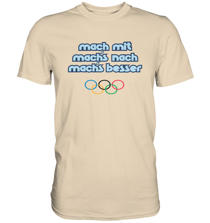 DDR Ostalgie Shirt Unisex • MACHMIT MACHSNACH MACHSBESSER