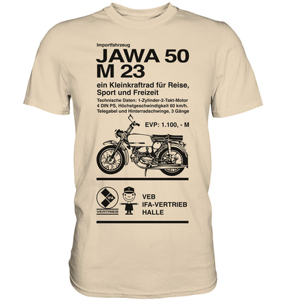 DDR Ostalgie Shirt Unisex • JAWA 50 M23 - ORIGINALPLAKAT