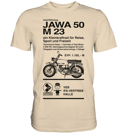 DDR Ostalgie Shirt Unisex • JAWA 50 M23 - ORIGINALPLAKAT